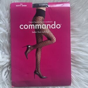 New Commando The Dotty Sheer Tights
